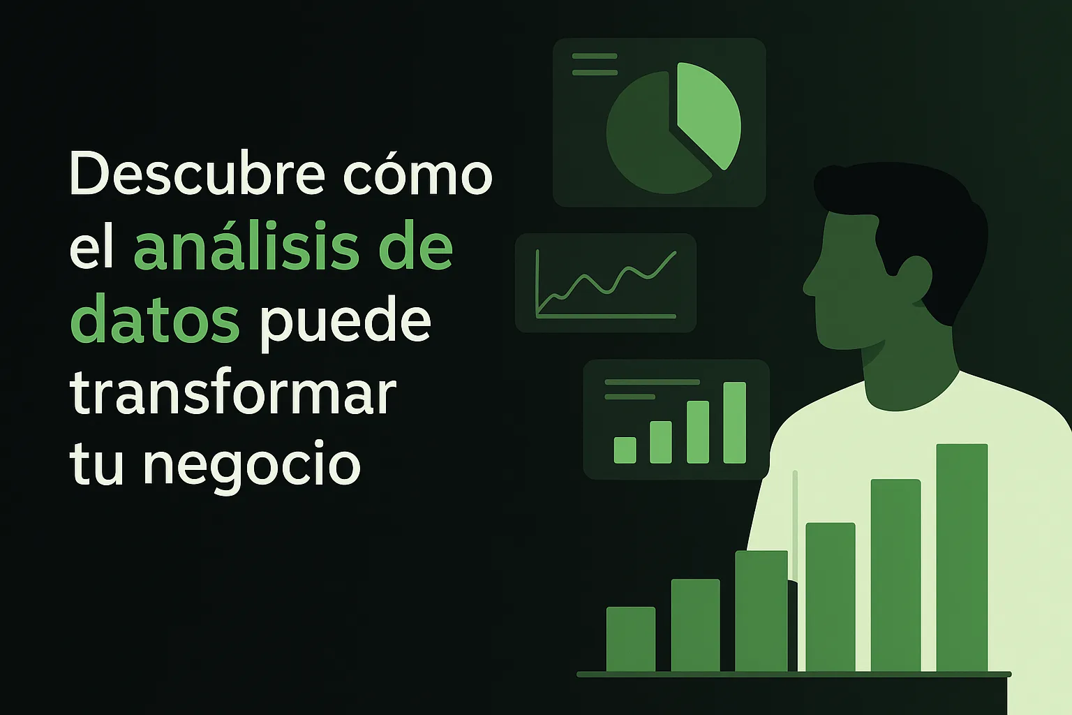 Ilustración sobre análisis de datos aplicado a la gestión de un negocio