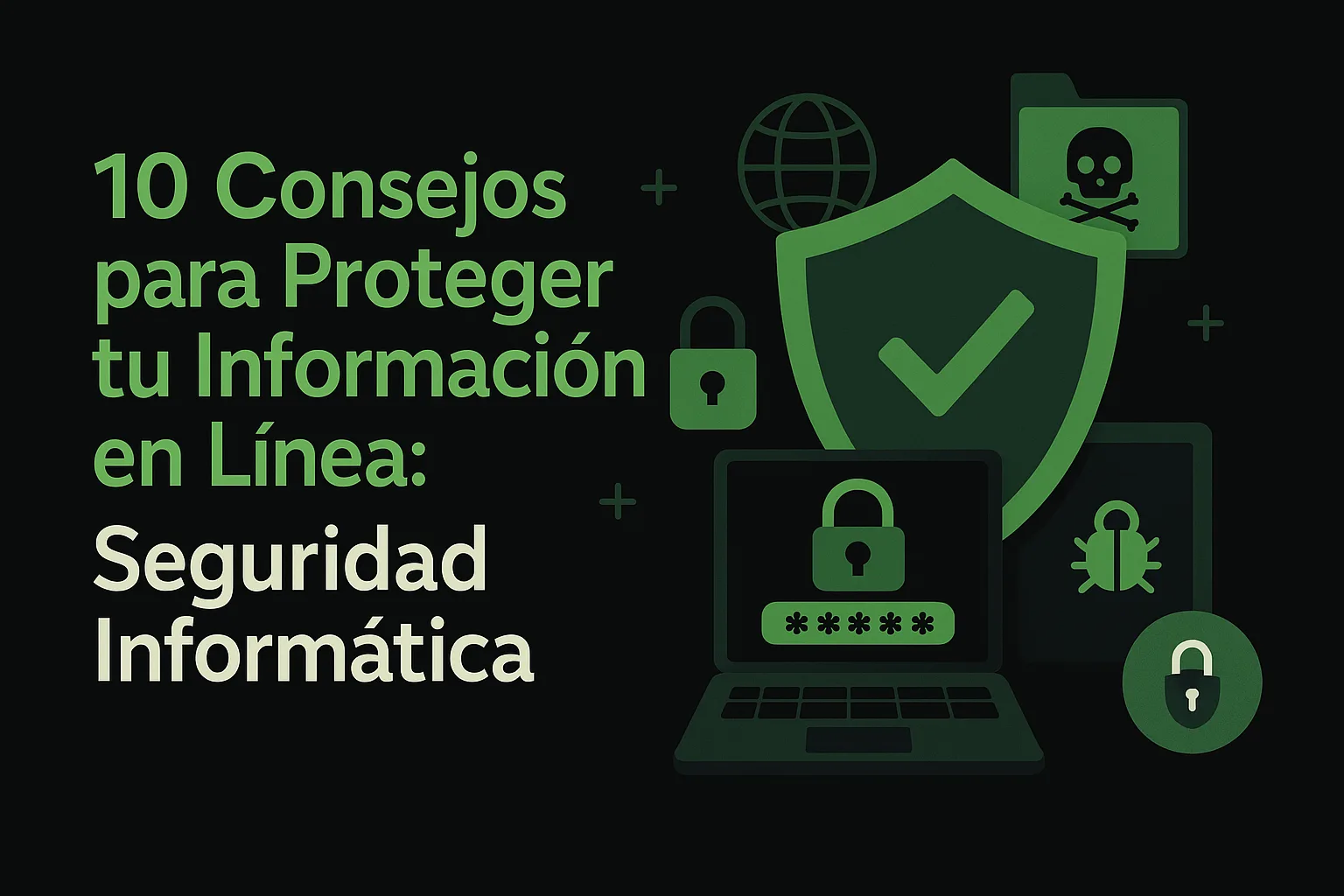 Ilustración sobre seguridad informática y protección de datos en línea