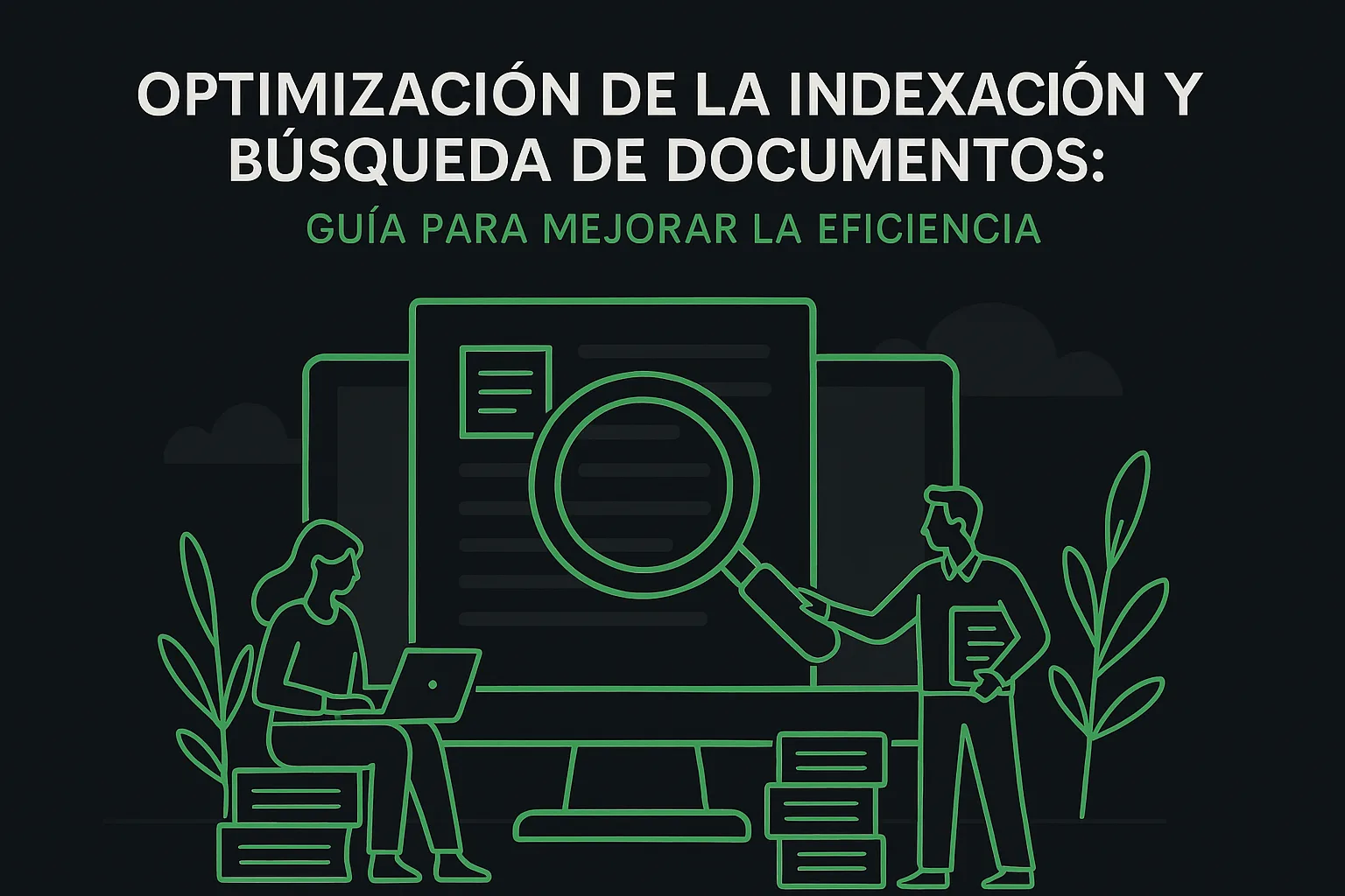 Ilustración sobre indexación y búsqueda de documentos